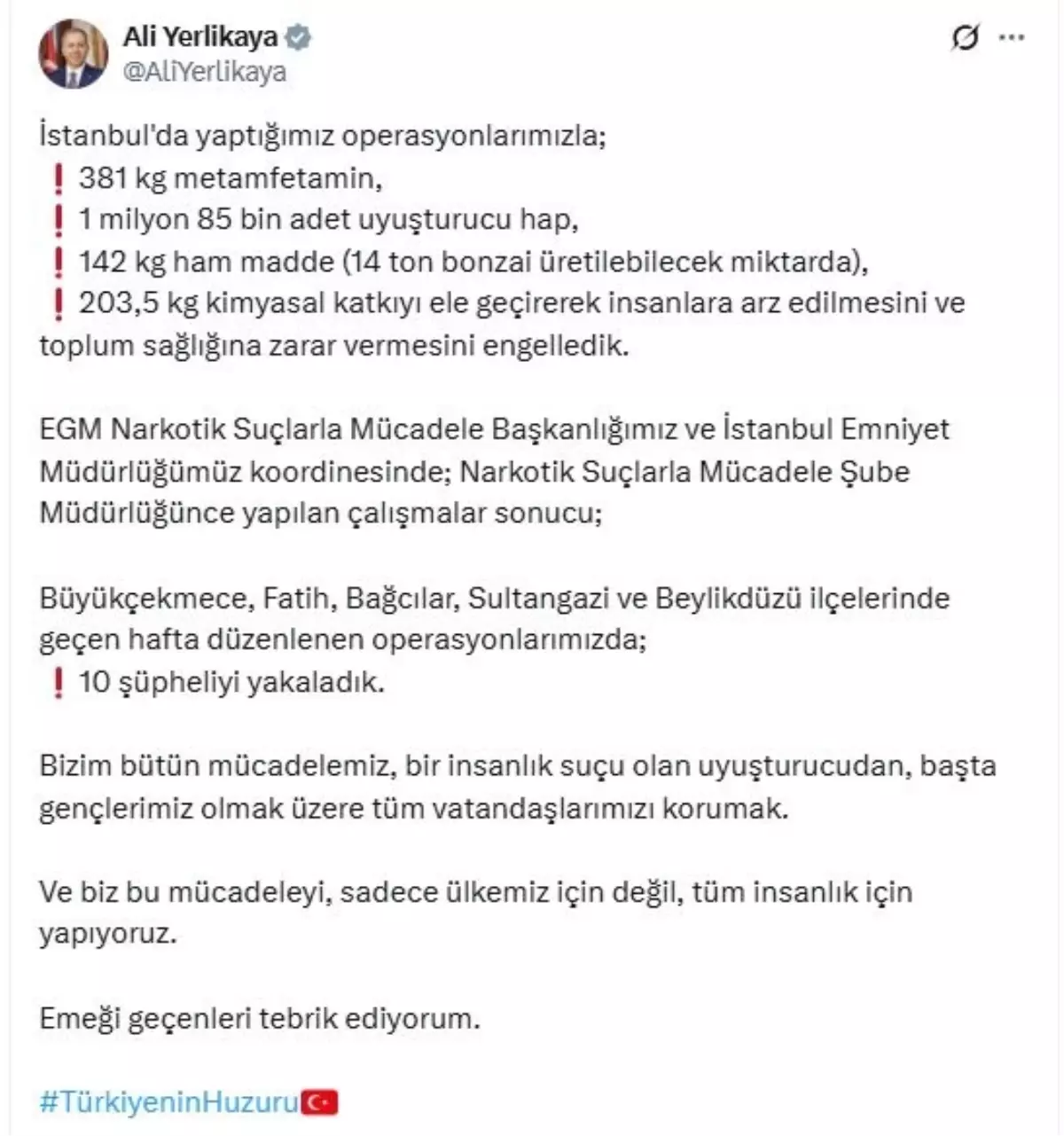 İstanbul’da Büyük Narkotik Operasyonu: 10 Şüpheli Yakalandı