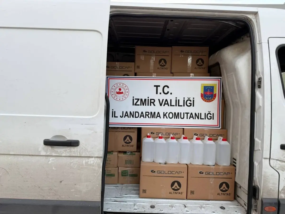 İzmir’de 1 Milyonluk Etil Alkol Operasyonu
