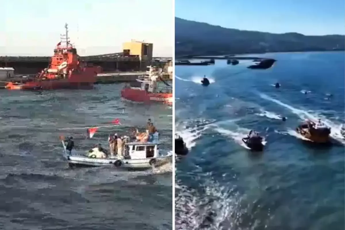 Karadenizliler İsrail’e Karşı Sulara Açıldı