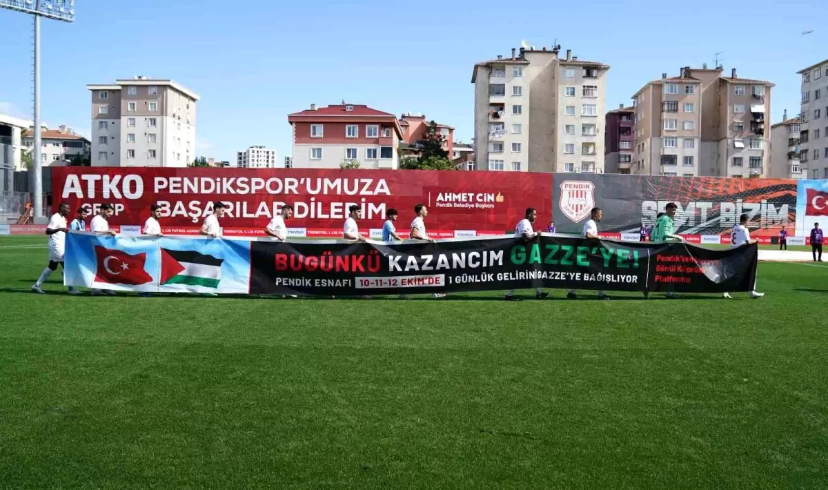 Pendikspor’dan Gazze’ye Dayanışma