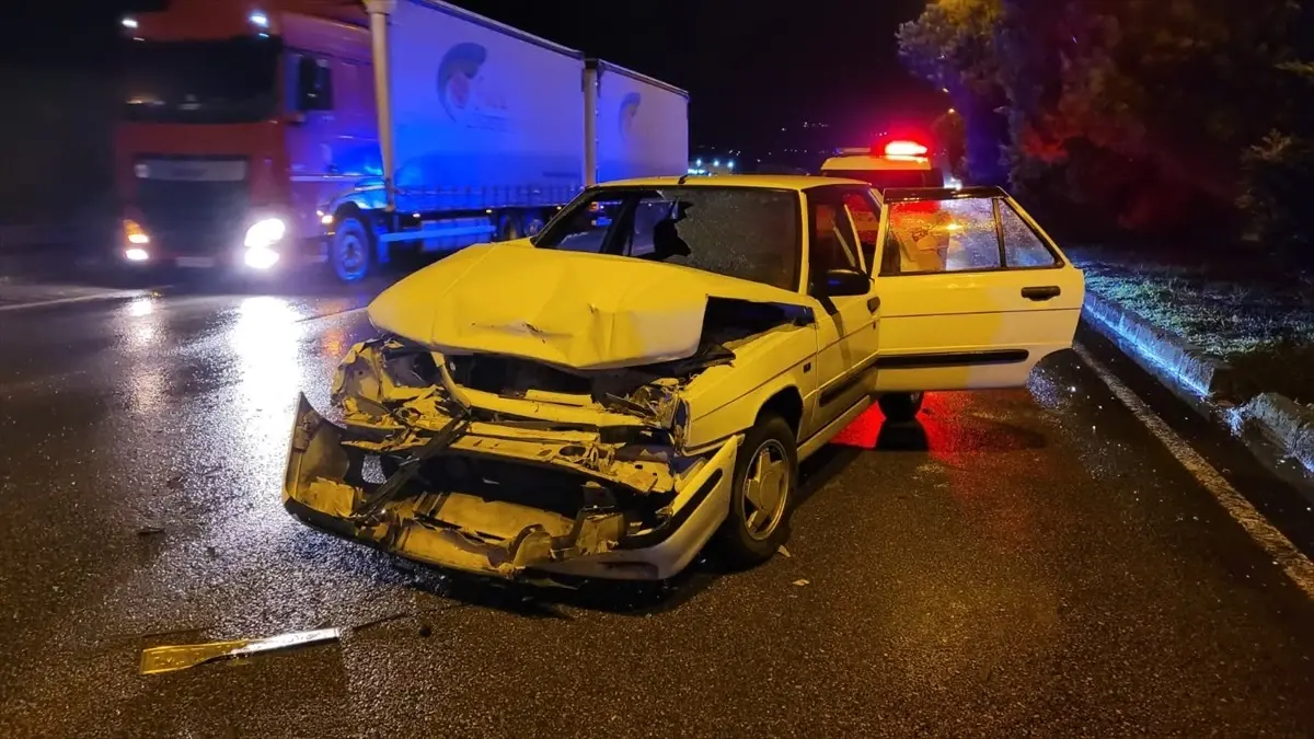 Samsun’da Arkadan Çarpma Kazası: 1 Yaralı