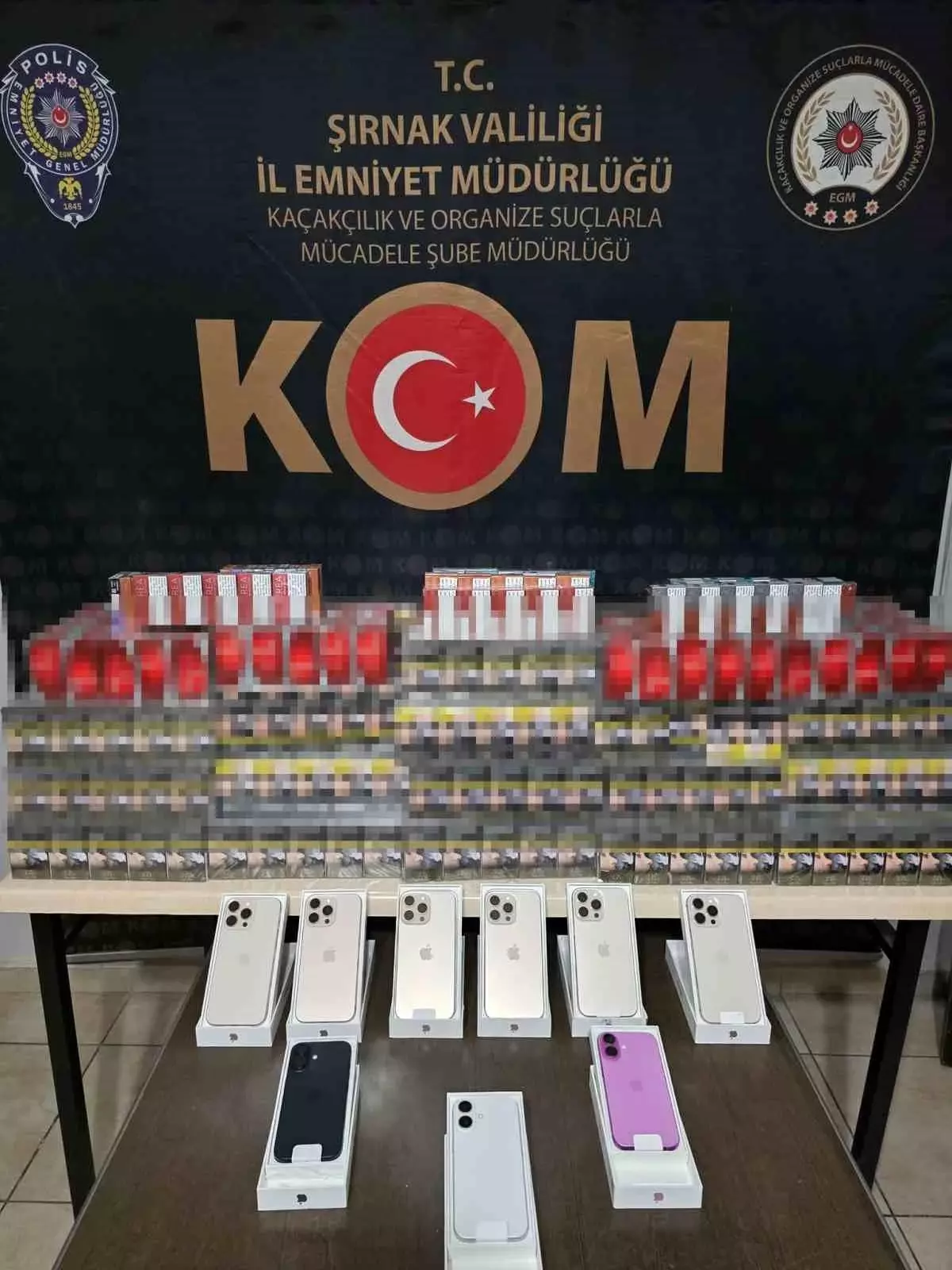 Şırnak’ta Kaçakçılık Operasyonu: 1 Milyon 500 Bin Lira Değerinde Malzeme Ele Geçirildi