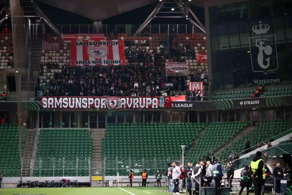Samsunspor, UEFA Konferans Ligi’nde Legia Varşova’yı Şaşırttı