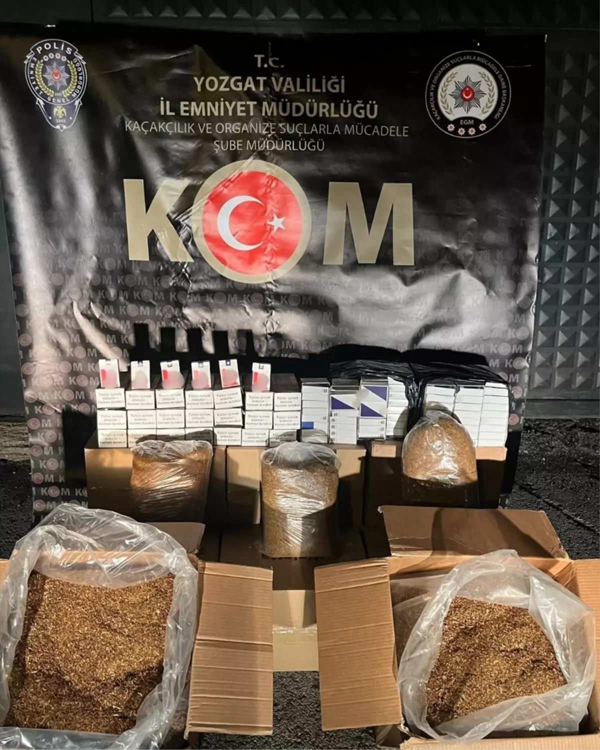 Yozgat’ta Büyük Kaçak Tütün Operasyonu