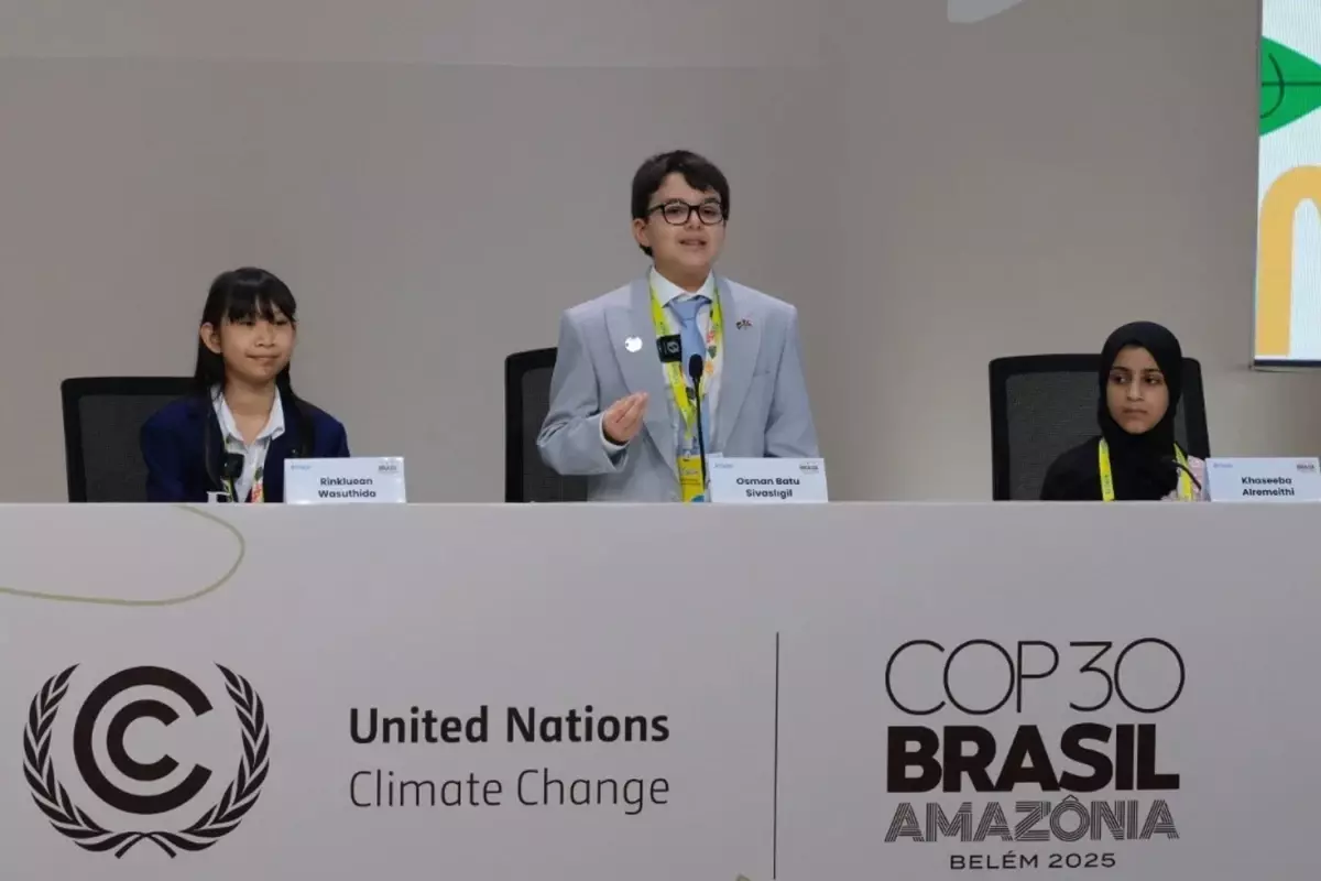 12 Yaşındaki Osman Batu Sivaslıgil, COP30’da Dünya Liderlerine Ses Verdi!