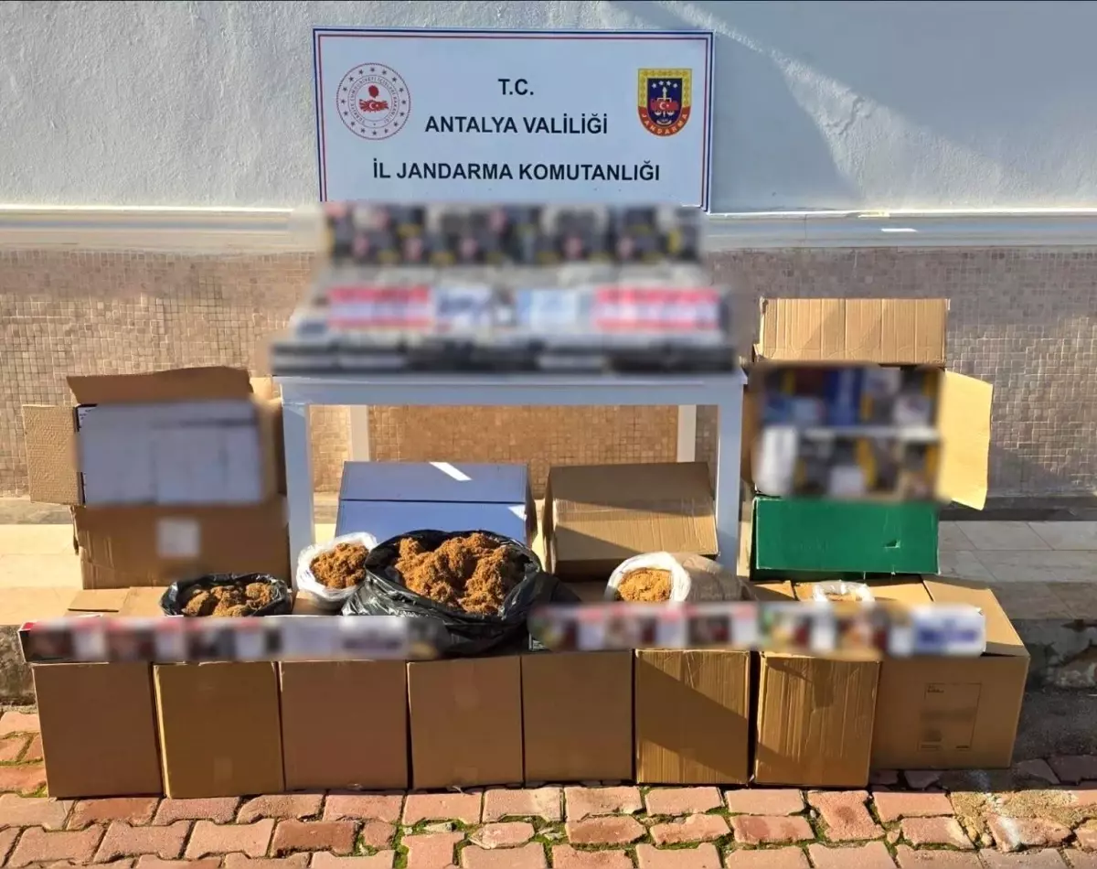 Antalya’da Kaçak Tütün ve Makaron Operasyonu: 480 Bin Doldurulmuş Makaron ve 6.500 Kaçak Sigara Ele Geçirildi