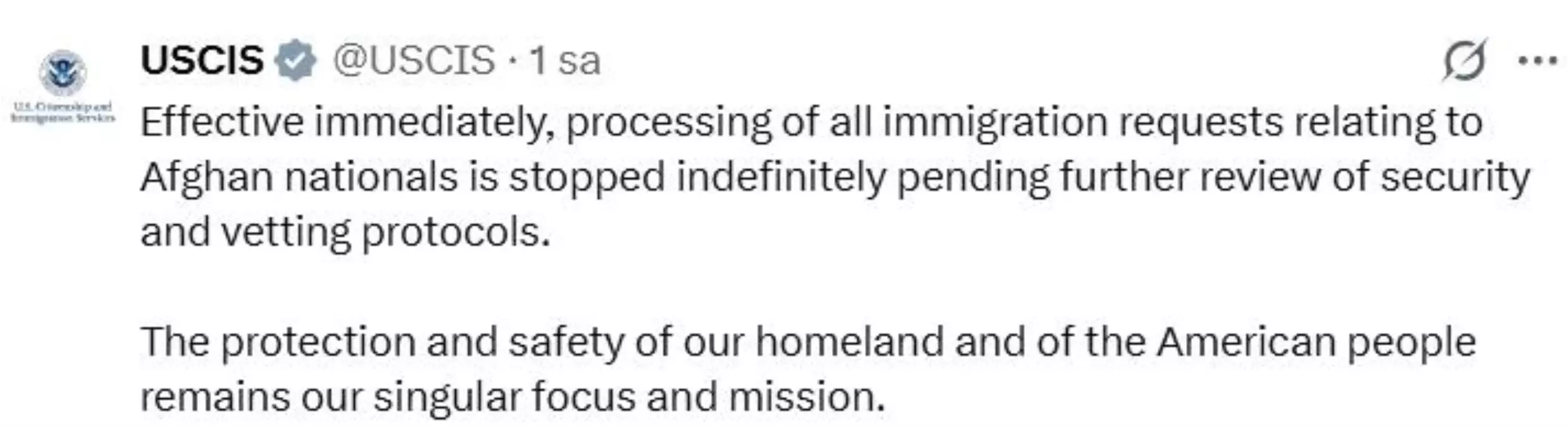 Afgan Uyrukluların Göçmenlik Başvuruları Beyaz Saray Saldırısının Ardından Askıya Alındı