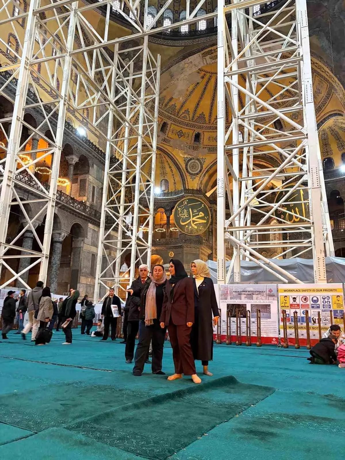 Ayasofya’da Restorasyon İncelemesi: Seçkin Heyet Teknik Bilgi Aldı