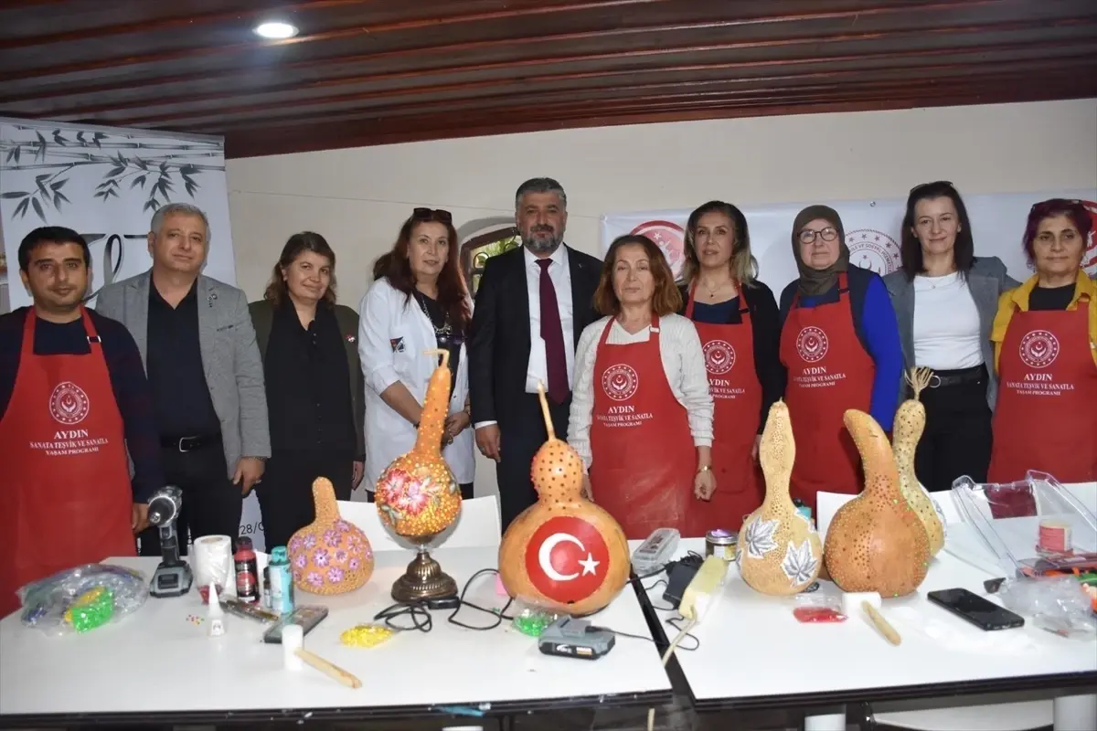Aydın’da Şehit Yakınları ve Gaziler İçin “Su Kabağı İşlemeciliği” Sanat Kursu Açıldı