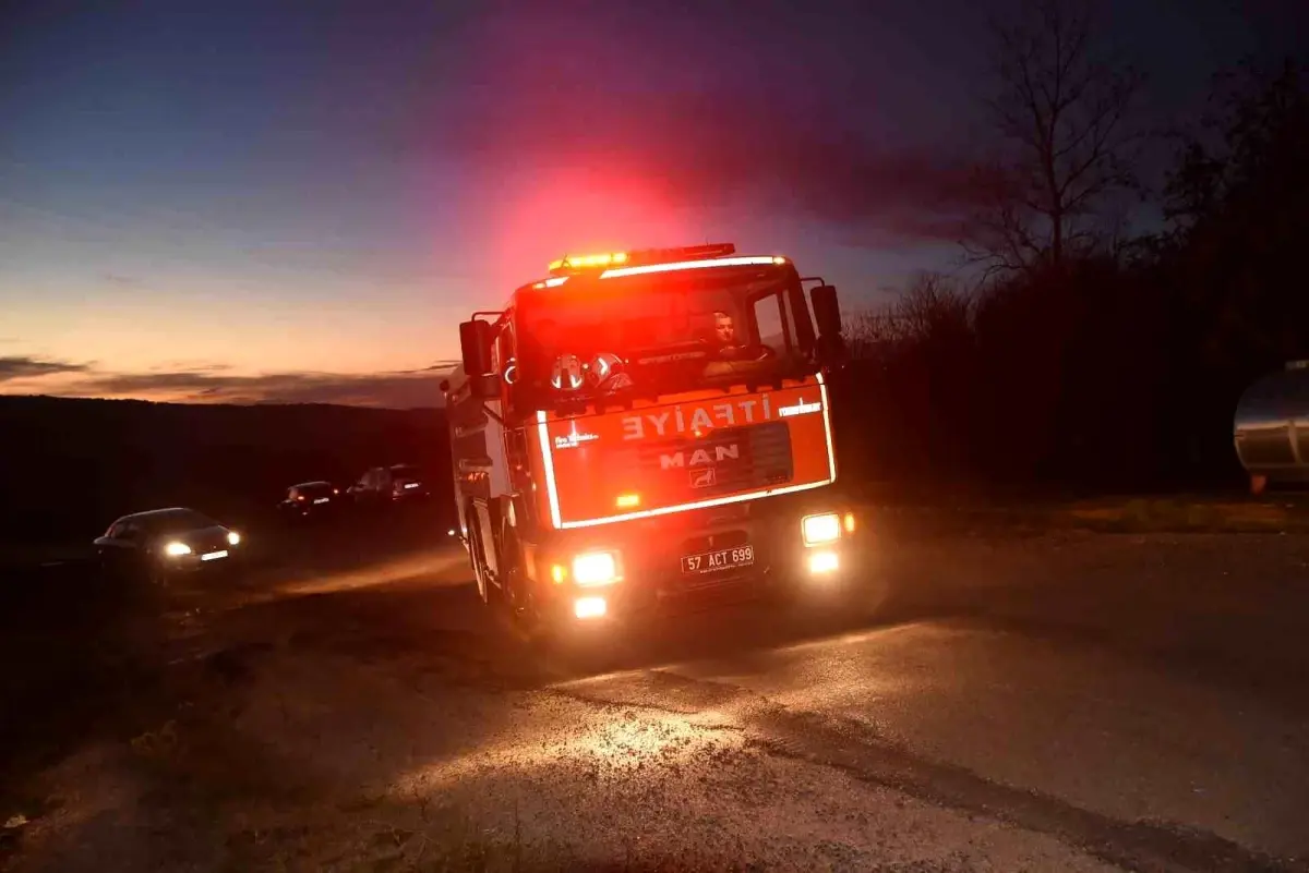 Sinop’ta Yangın İhbarı Yanlış Anlaşıldı