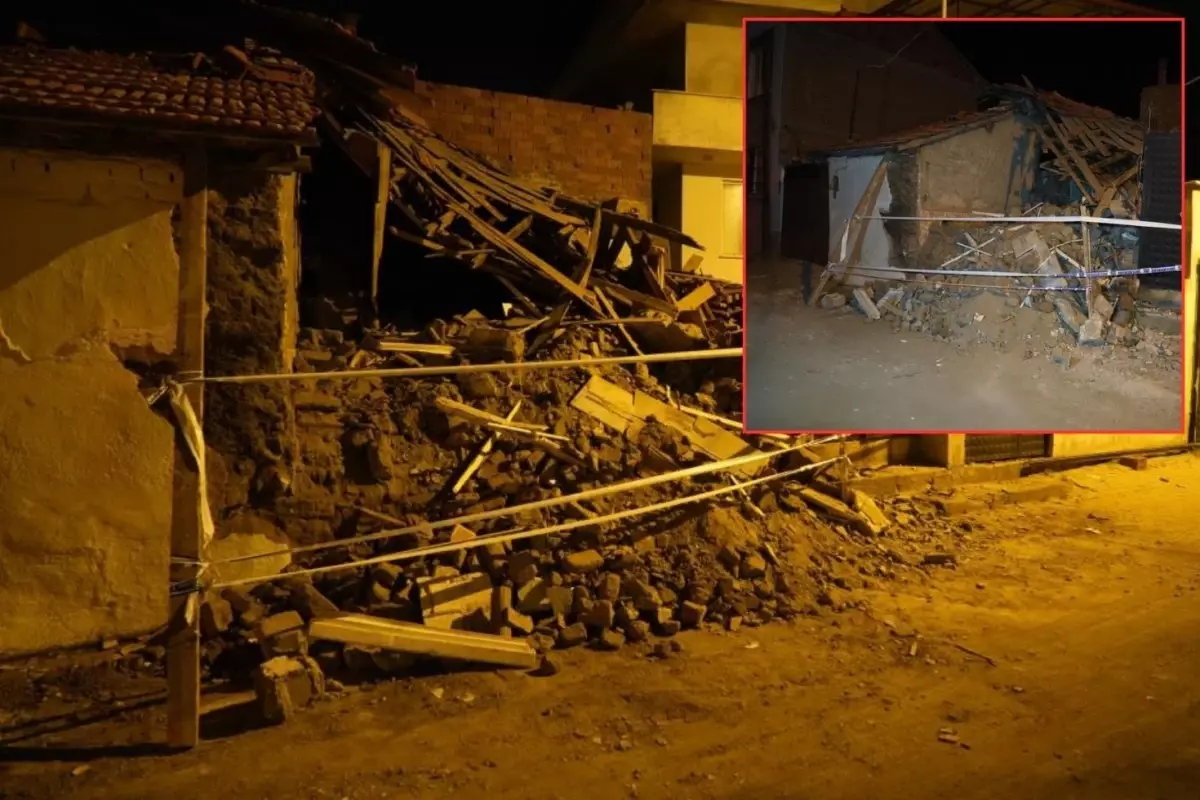 Edremit’te Metruk Bina Çöktü: Yaralanma Yaşanmadı