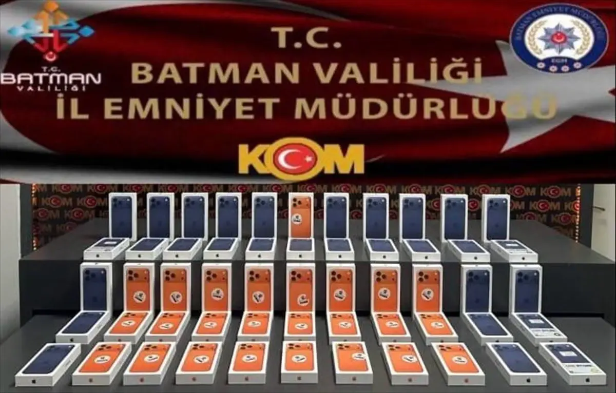 Batman’da 55 Kaçak Telefon Ele Geçirildi