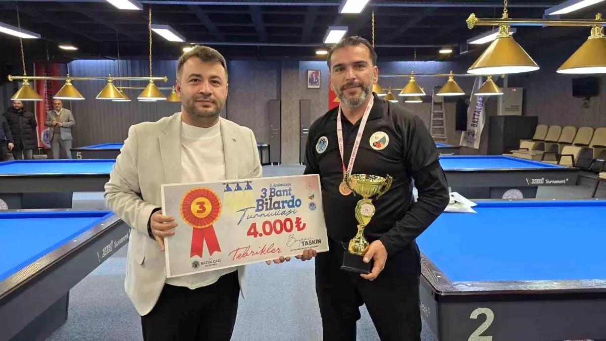 3. Arslantepe 3 Bant Bilardo Turnuvası Sonuçlandı