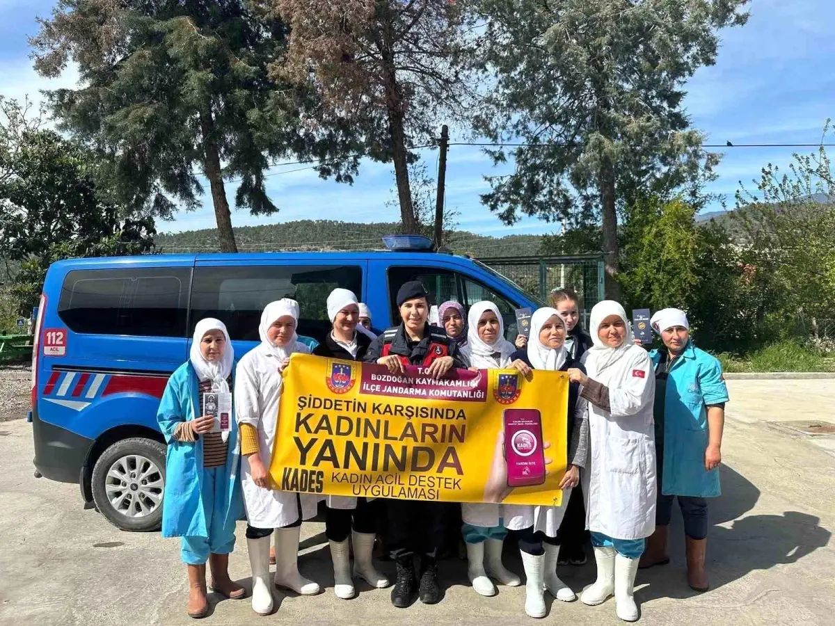 Bozdoğan’da Kadınlar KADES Uygulaması Hakkında Bilgilendirildi
