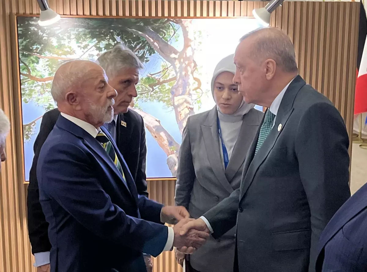 Cumhurbaşkanı Erdoğan, Brezilya Devlet Başkanı Silva ile bir araya geldi