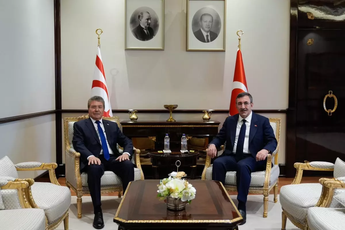 Cevdet Yılmaz, KKTC Başbakanı Ünal Üstel ile Görüştü