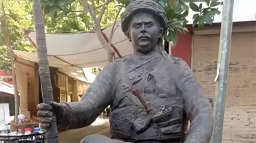 Danişmentli İsmail Efe’nin Heykeline Yapılan Ziyan Onarıldı