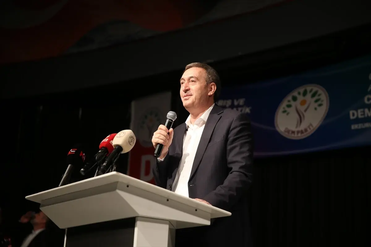 DEM Parti Eş Genel Başkanı Bakırhan, Erzurum’da Konuştu