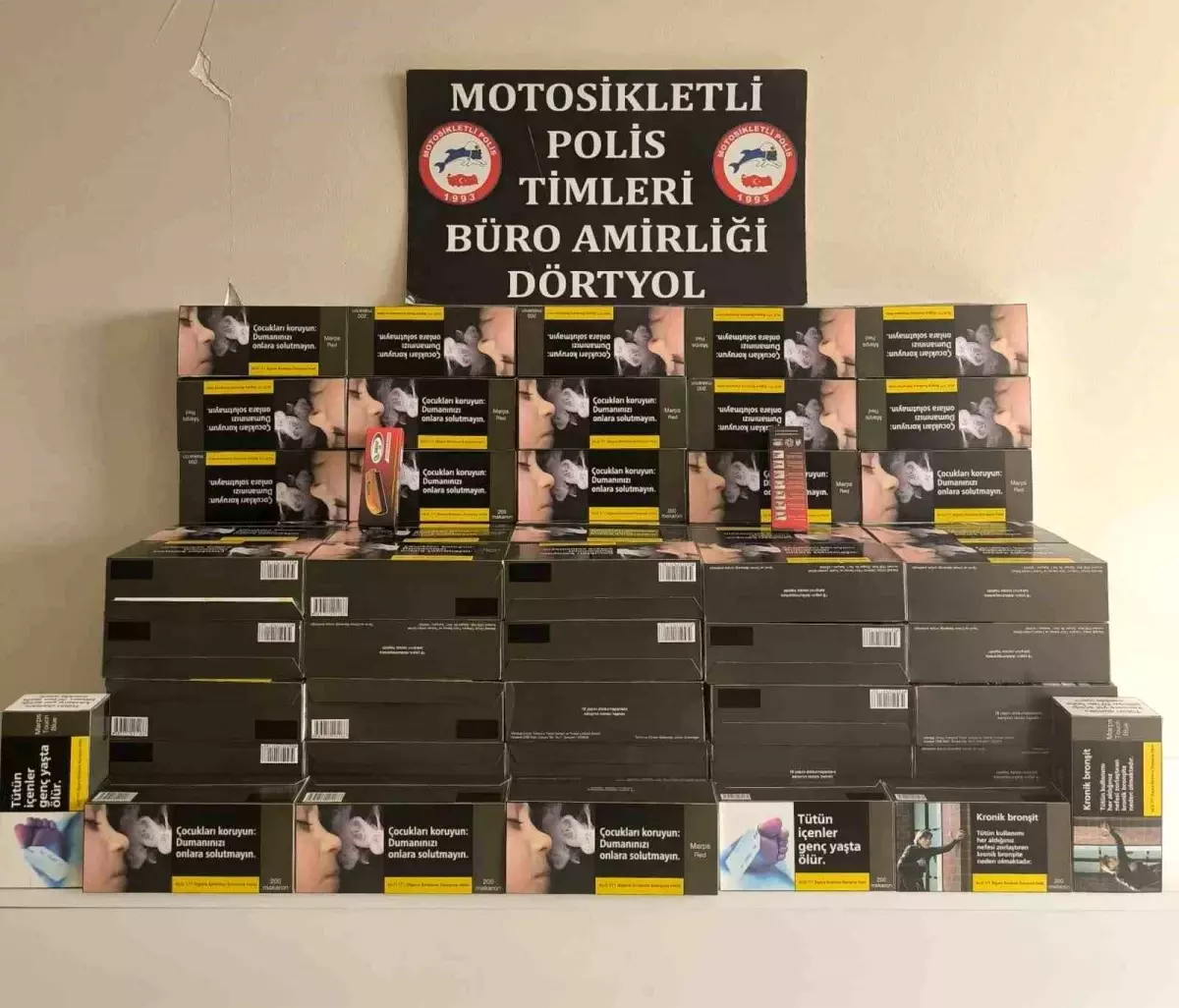 Dörtyol’da Kaçak Makaron Operasyonu ile 100 Karton Gümrük Kaçağı Ele Geçirildi