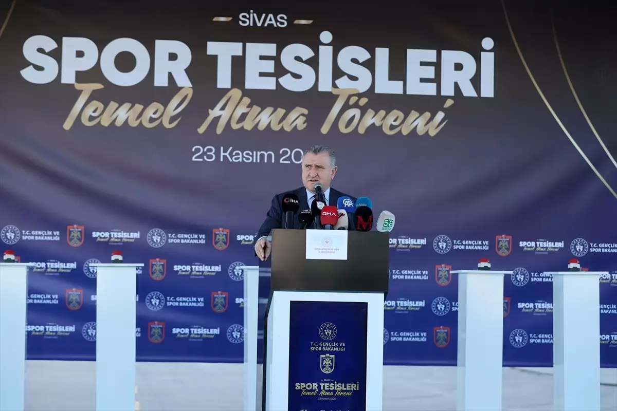 Gençlik ve Spor Bakanı Bak, Sivas’ta Temel Atma Töreninde Gençliğe ve Spora Yönelik Büyük Vizyonunu Açıkladı