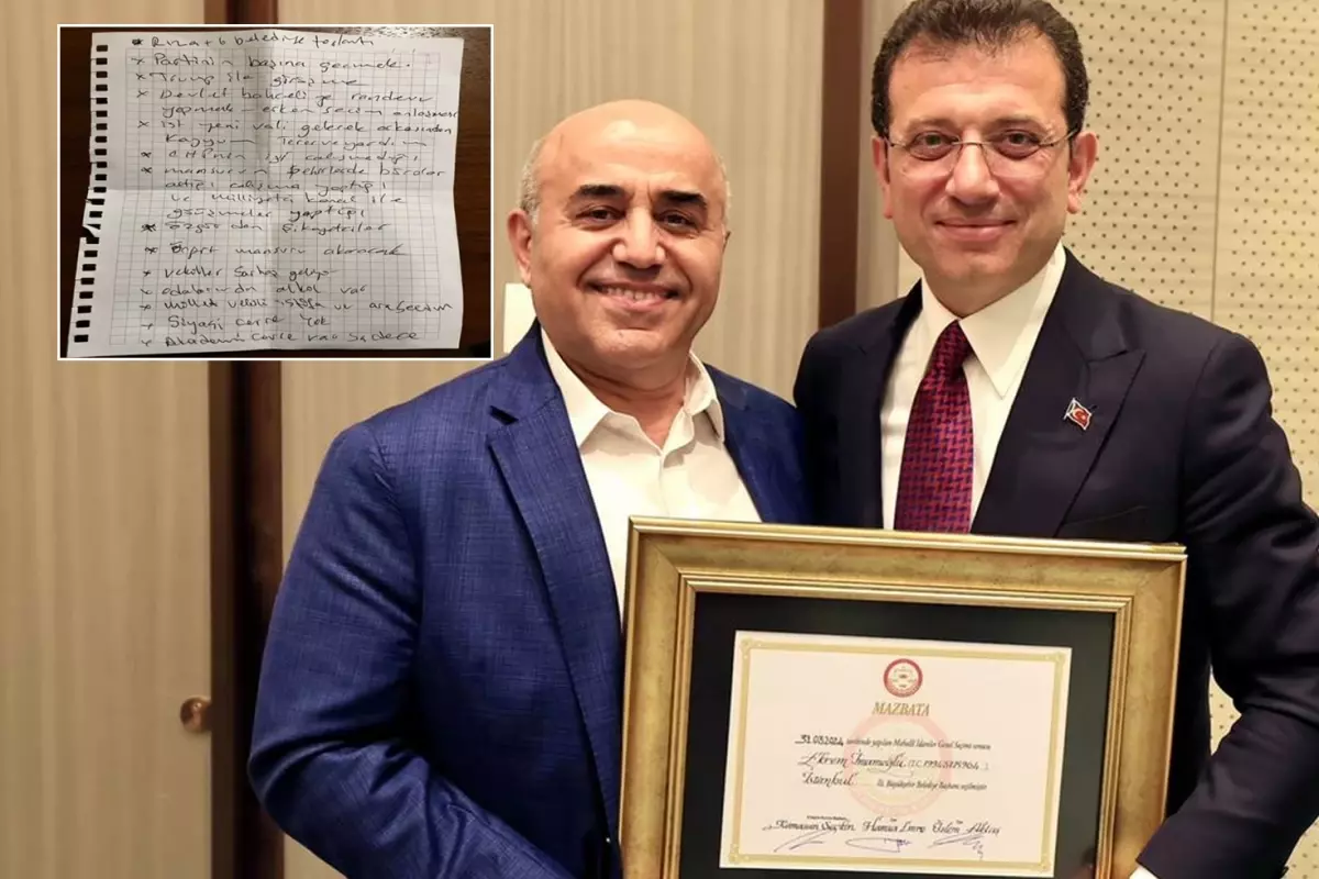 İmamoğlu’nun danışmanı Necati Özkan’ın telefonundan çıkan not ortalığı fena karıştıracak