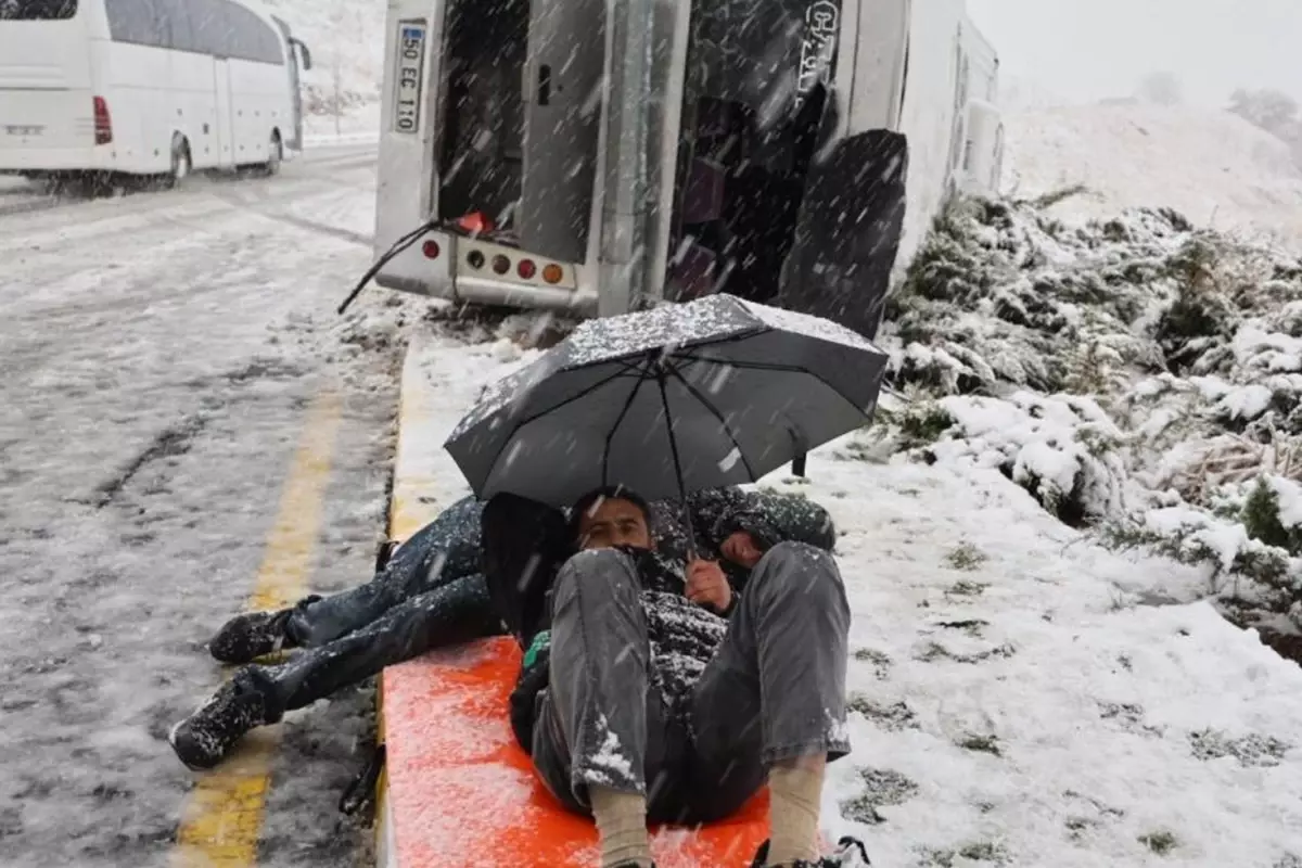 Nevşehir’de İşçi Servisi Takla Attı