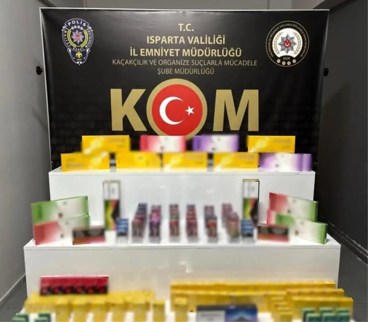 Isparta’da Gümrük Kaçağı Sigara Operasyonu