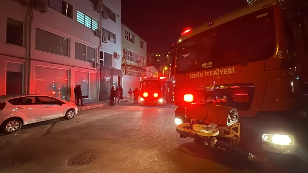 Bornova’da Baskı Atölyesinde Yangın