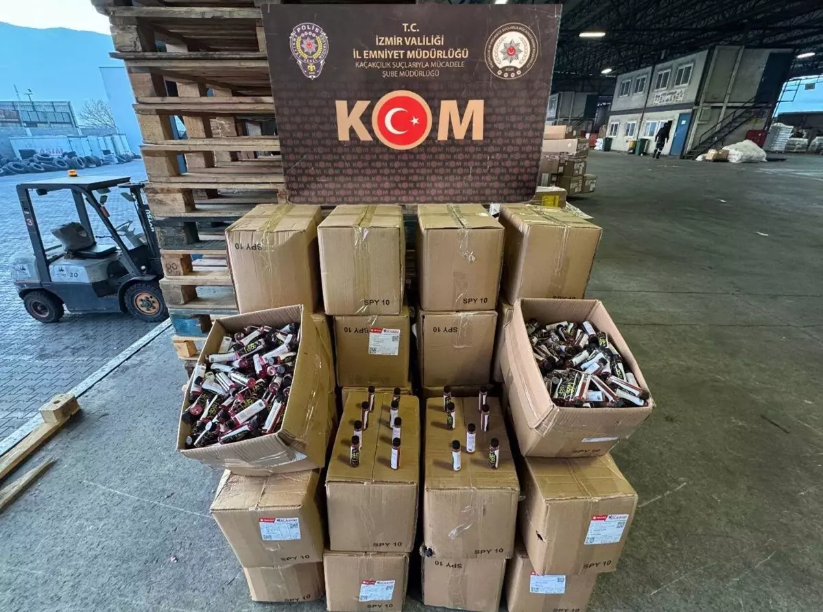 İzmir’de Kaçak Ürün Operasyonu: 15 Milyon TL Değerinde Malzeme Ele Geçirildi