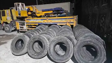 Şanlıurfa’da Sahte Fatura İle Lastik Ele Geçirildi