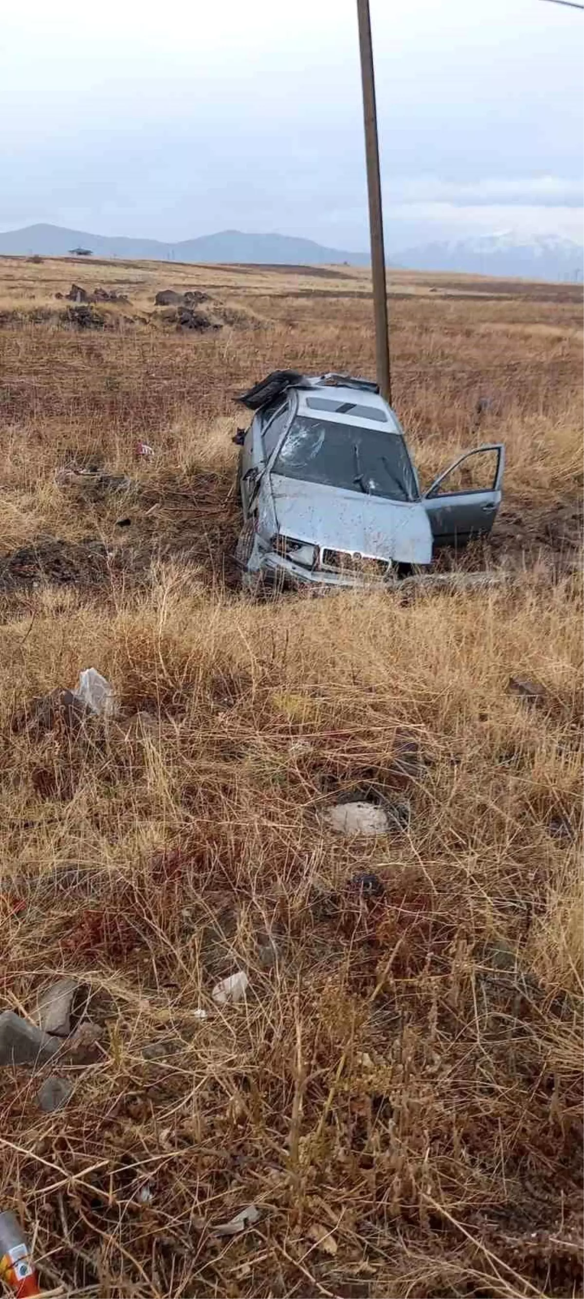 Kayseri’de Otomobil Araziye Uçtu: 1 Yaralı