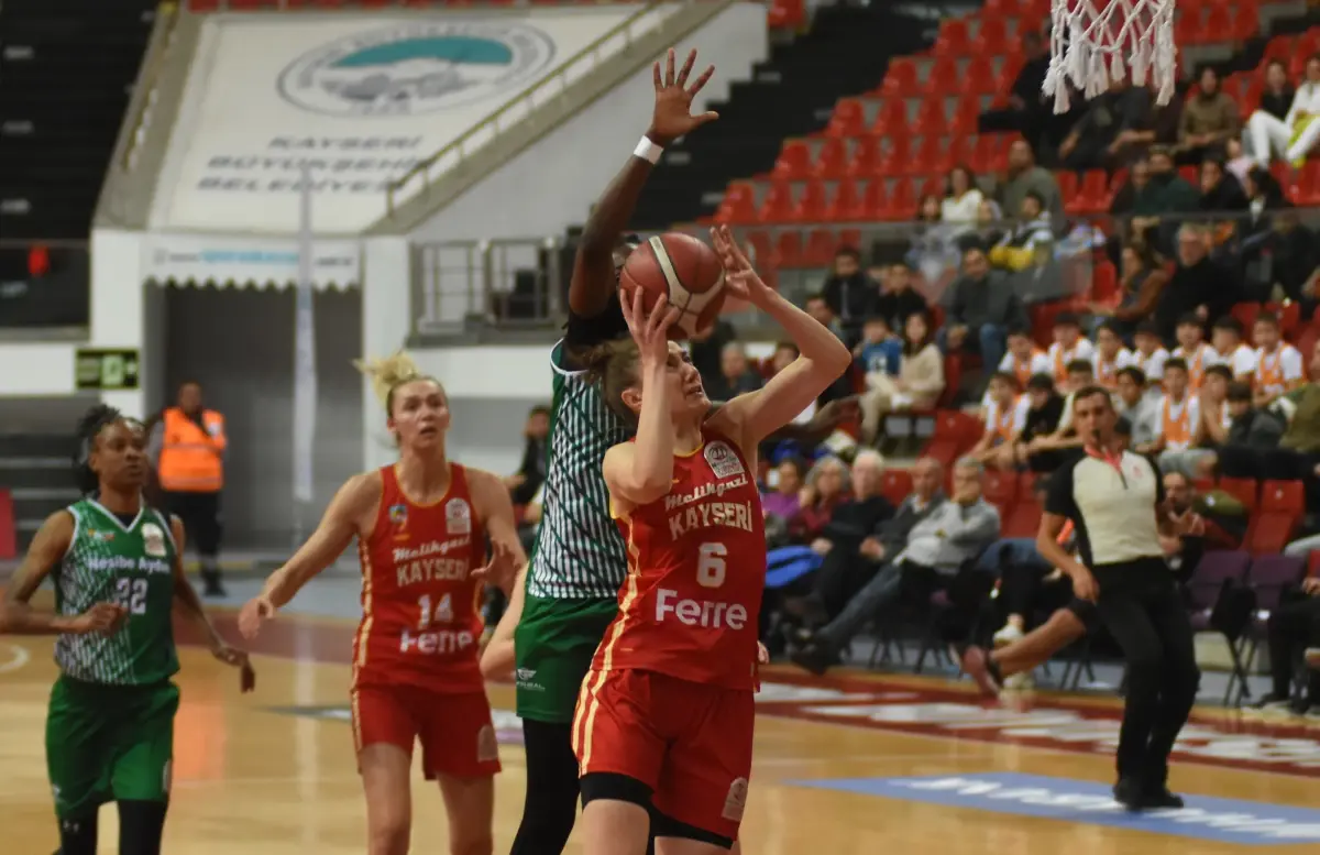 Melikgazi Kayseri Basketbol, Nesibe Aydın’ı 81-73 Skorla Yendi