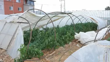 Bozyazı’da Hortum Seraları Vurdu