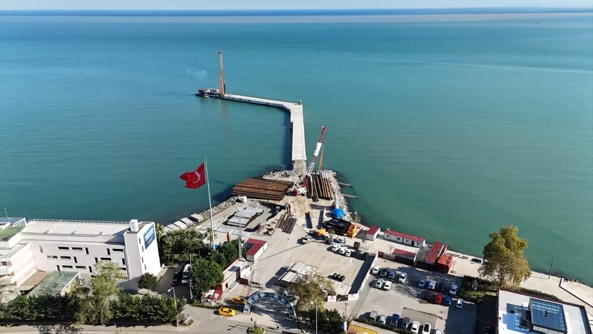 Ordu’da Kruvaziyer Rıhtım Uzatma Projesi Hızla İlerleiyor
