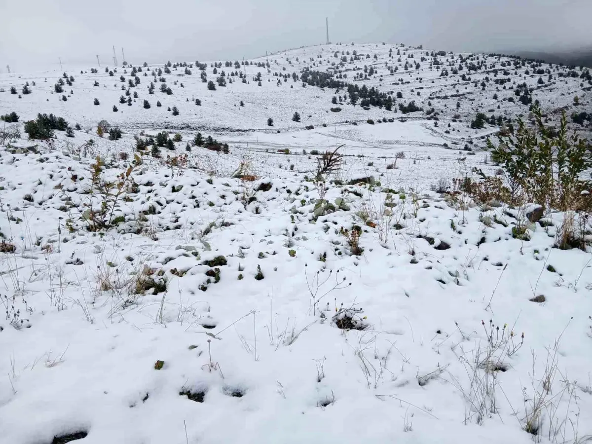 Posof’ta Kar Yağışıyla Beyaz Moda