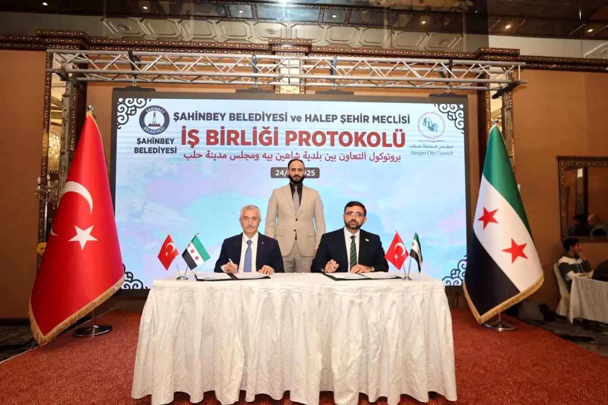 Şahinbey Belediye Başkanı Halep’te Kentsel Dönüşüm İçin İş Birliği Protokolü İmzaladı
