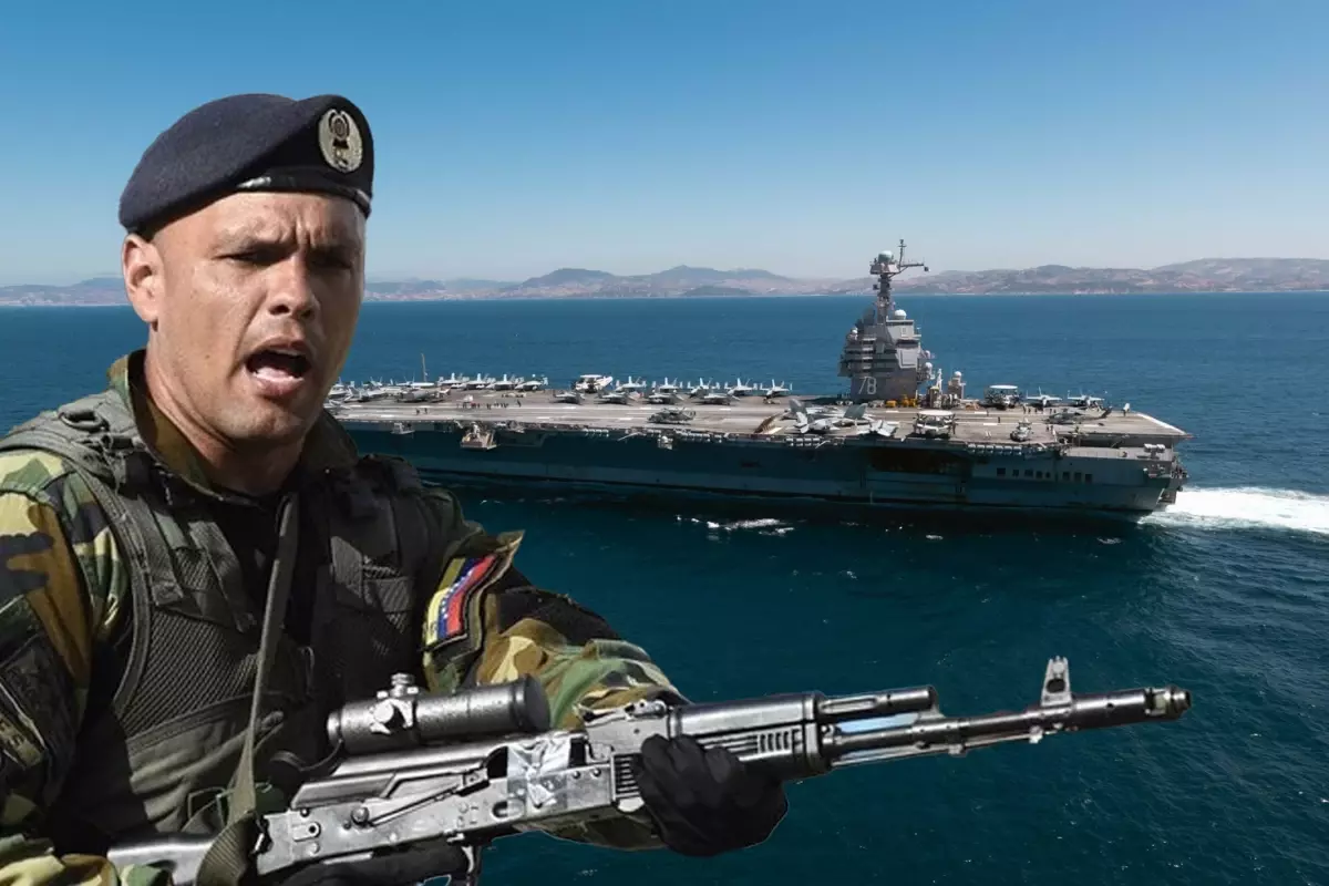 ABD’nin Devasa Uçak Gemisi USS Gerald R. Ford Karayiplerde Göründü, Venezuela 200 Bin Askerle Savunma Planını Açıklamaya Başladı