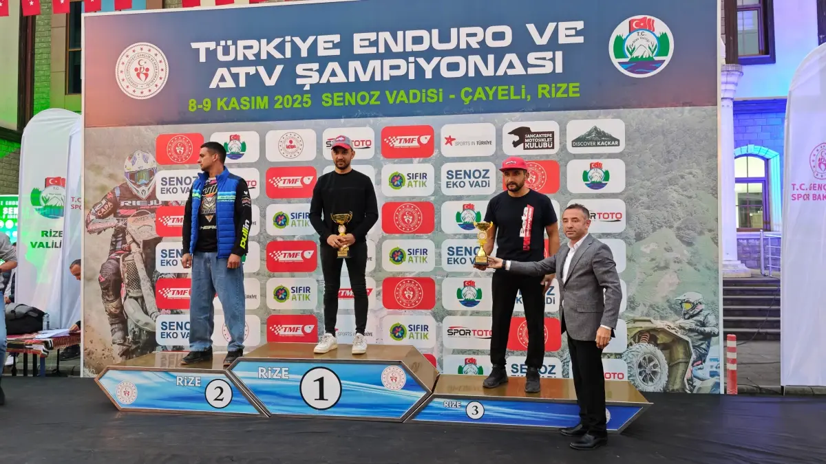 Rize’de Enduro ve ATV Şampiyonası Heyecanı: 100 Sporcu Senoz Vadisi’nde Mücadele Etti