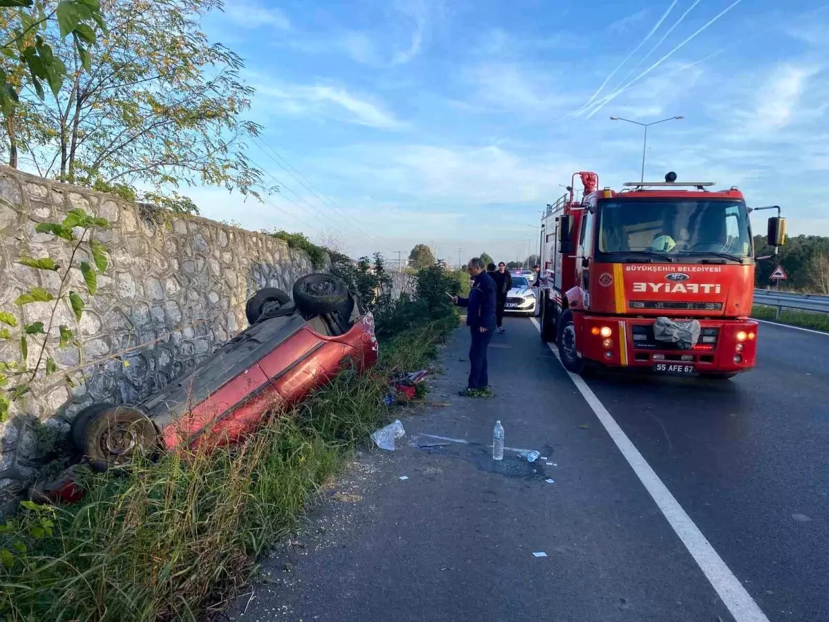 Samsun’da Trafik Kazası: 2 Yaralı