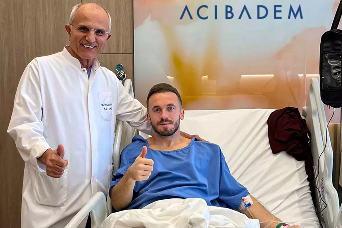 Trabzonspor’da sezonu kapatan Visca, ameliyat edildi