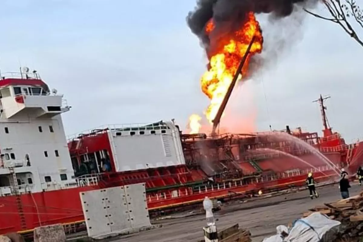 Türk Tanker Gemisine Ukrayna’da Drone Saldırısı