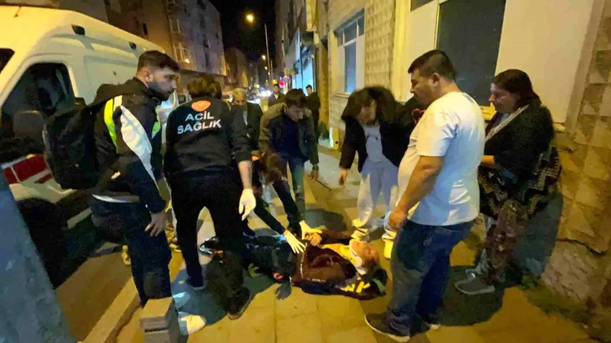 Tekirdağ Çorlu’da Alkollü Yaya, Motosiklete Çarpıldı ve Hastaneye Kaldırıldı