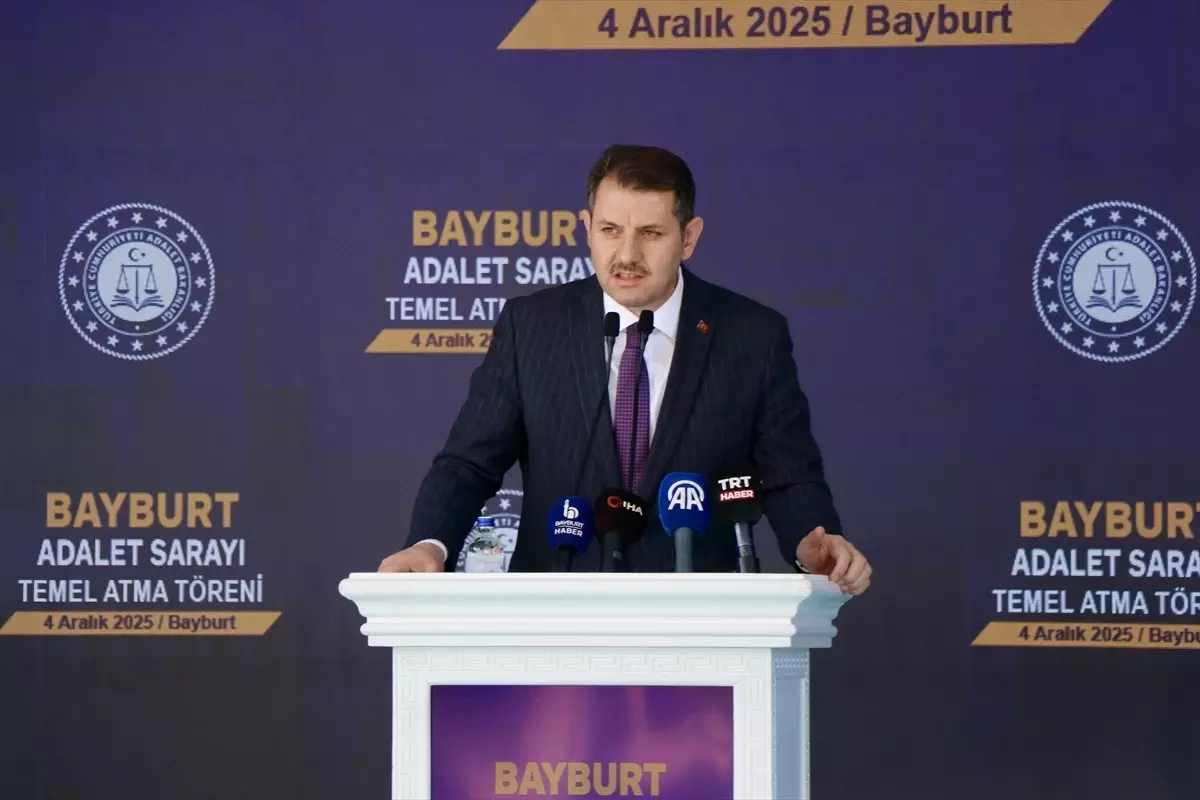 Adalet Bakanı Tunç, Bayburt Adalet Sarayı Temel Atma Töreninde 11. Yargı Paketi’ni Tanıttı