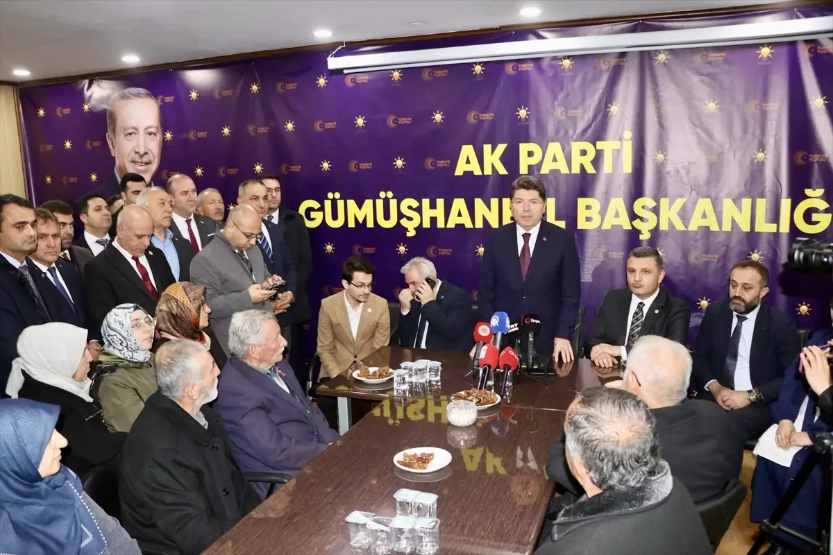 Adalet Bakanı Yılmaz Tunç Gümüşhane’de Halkla Buluştu: Yatırımlar, Reformlar ve Terörle Mücadele Vurgusu