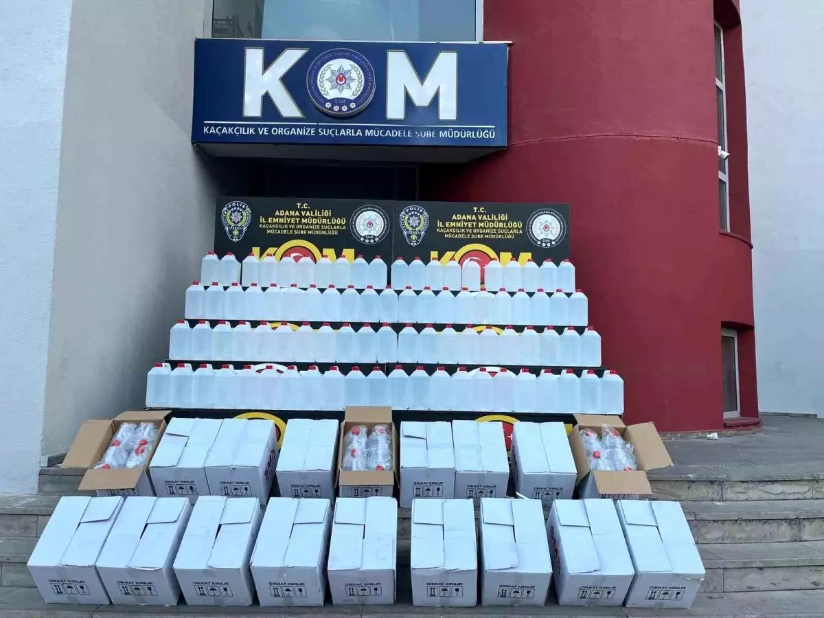 Adana’da Kaçak Alkol Baskını