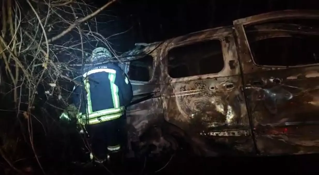 Karabük’te Trafik Kazası: Araç Alev Alev Yandı