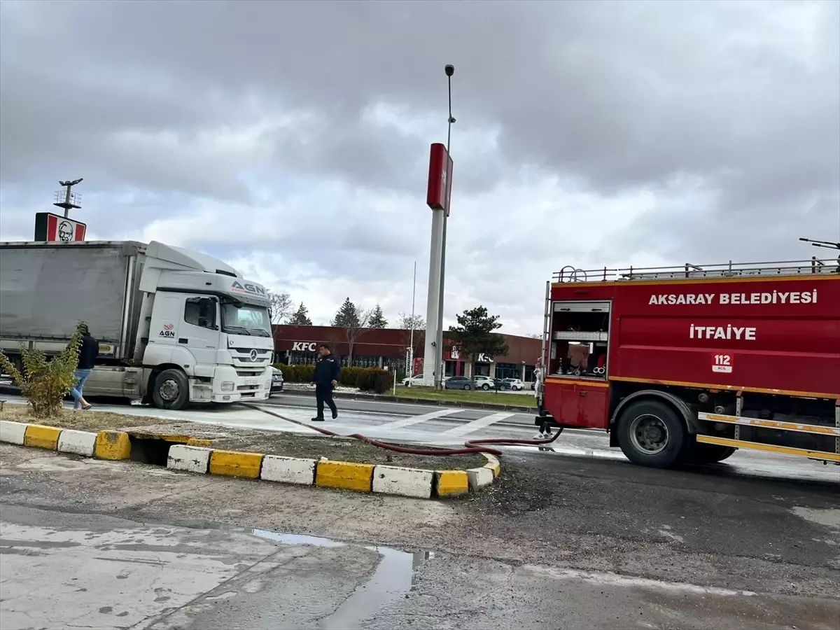 Aksaray’da Tır Yangını