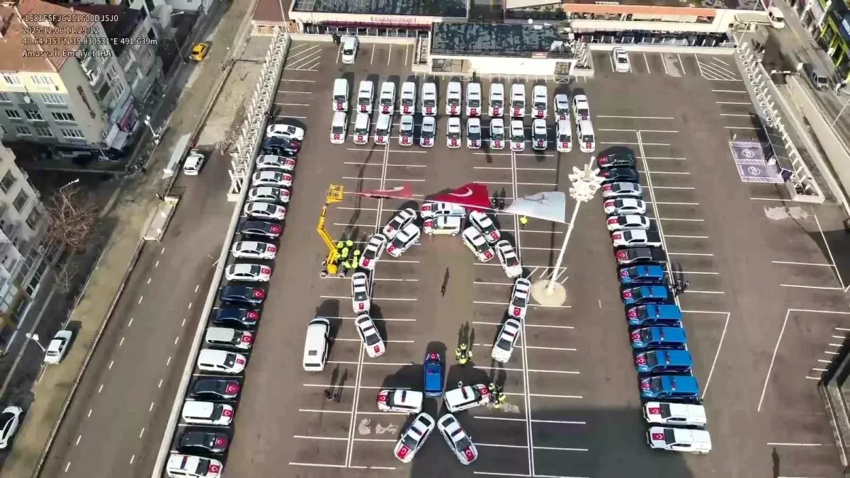 Amasya’da emniyet ve jandarma teşkilatına 71 yeni araç