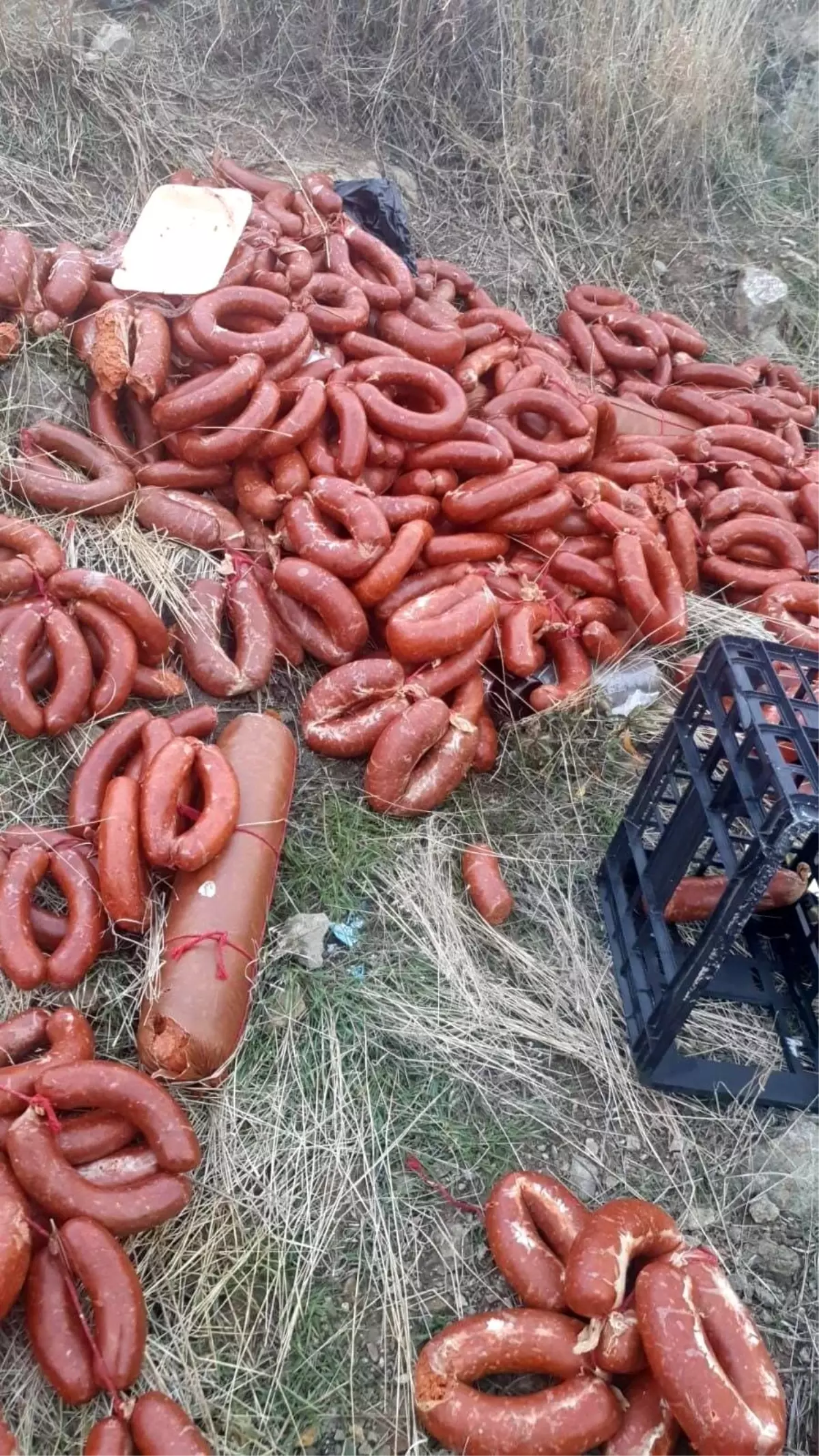 Gölbaşı’nda Boş Araziye Atılan Yüzlerce Kilo Et Ürünü Şok Etkisi Yaratıyor
