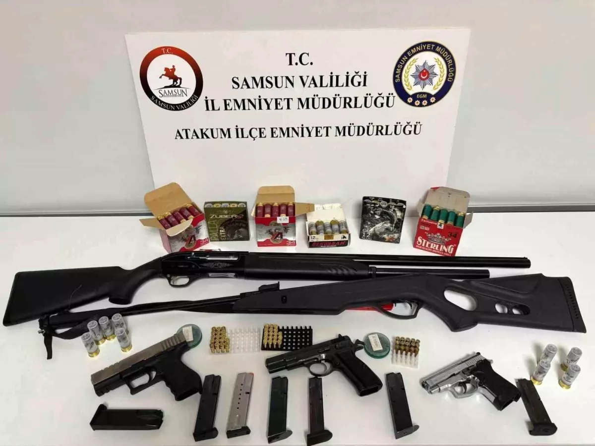 Samsun Atakum’da Büyük Ruhsatsız Silah Operasyonu!